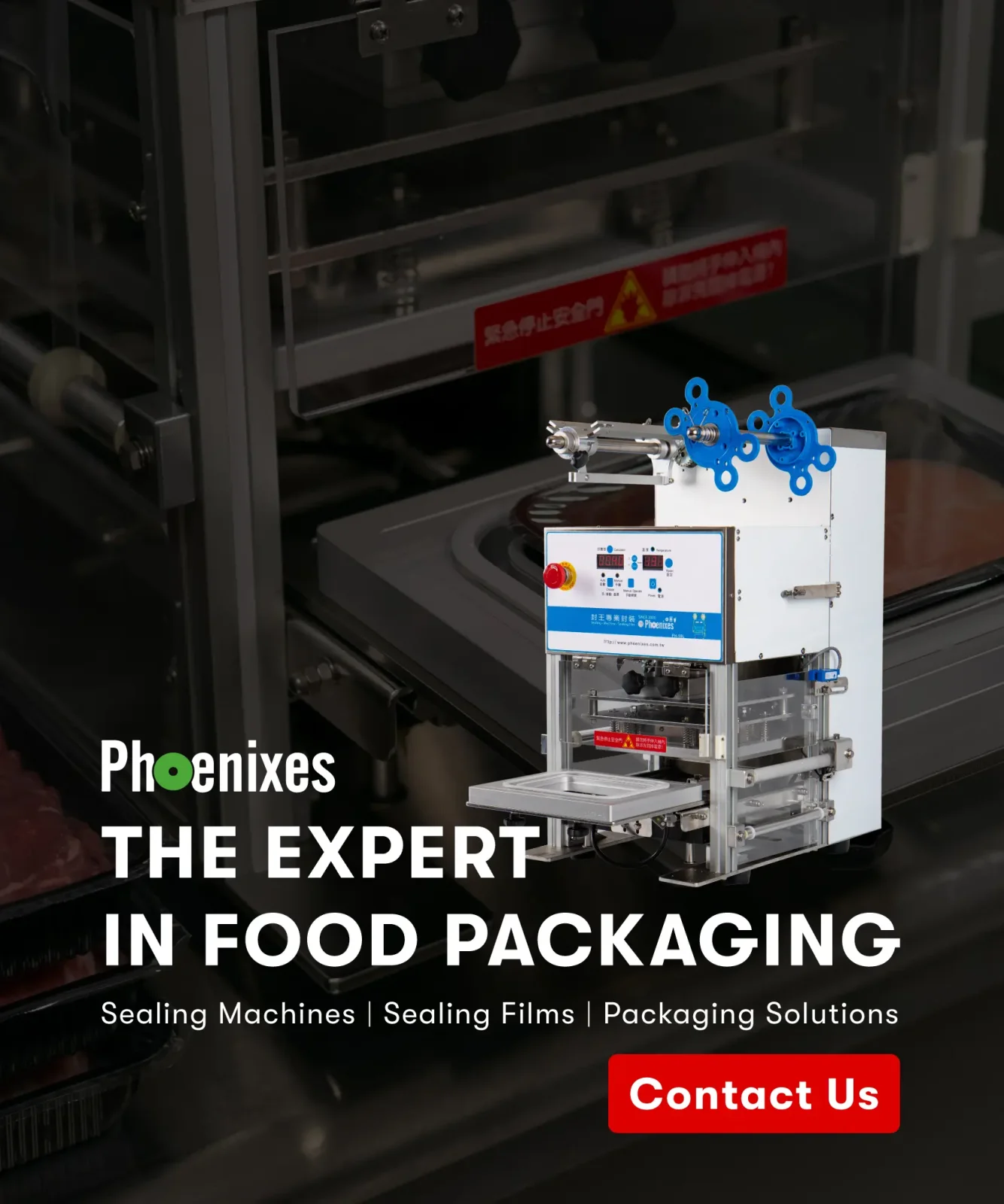 Tray sealing machine and expert in food packaging, click to contact phoenixes