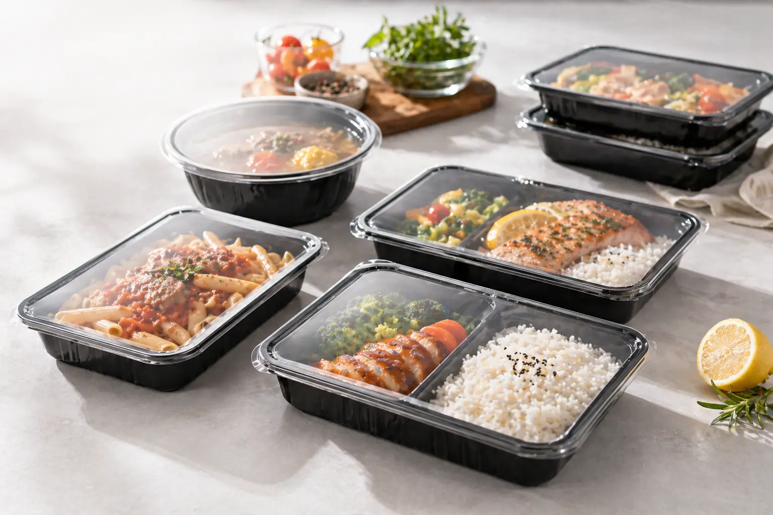 Tray Sealing Machine for Takeaway and Ready Meals Taiwan-made tray sealing machine for takeaway food packaging and ready meals