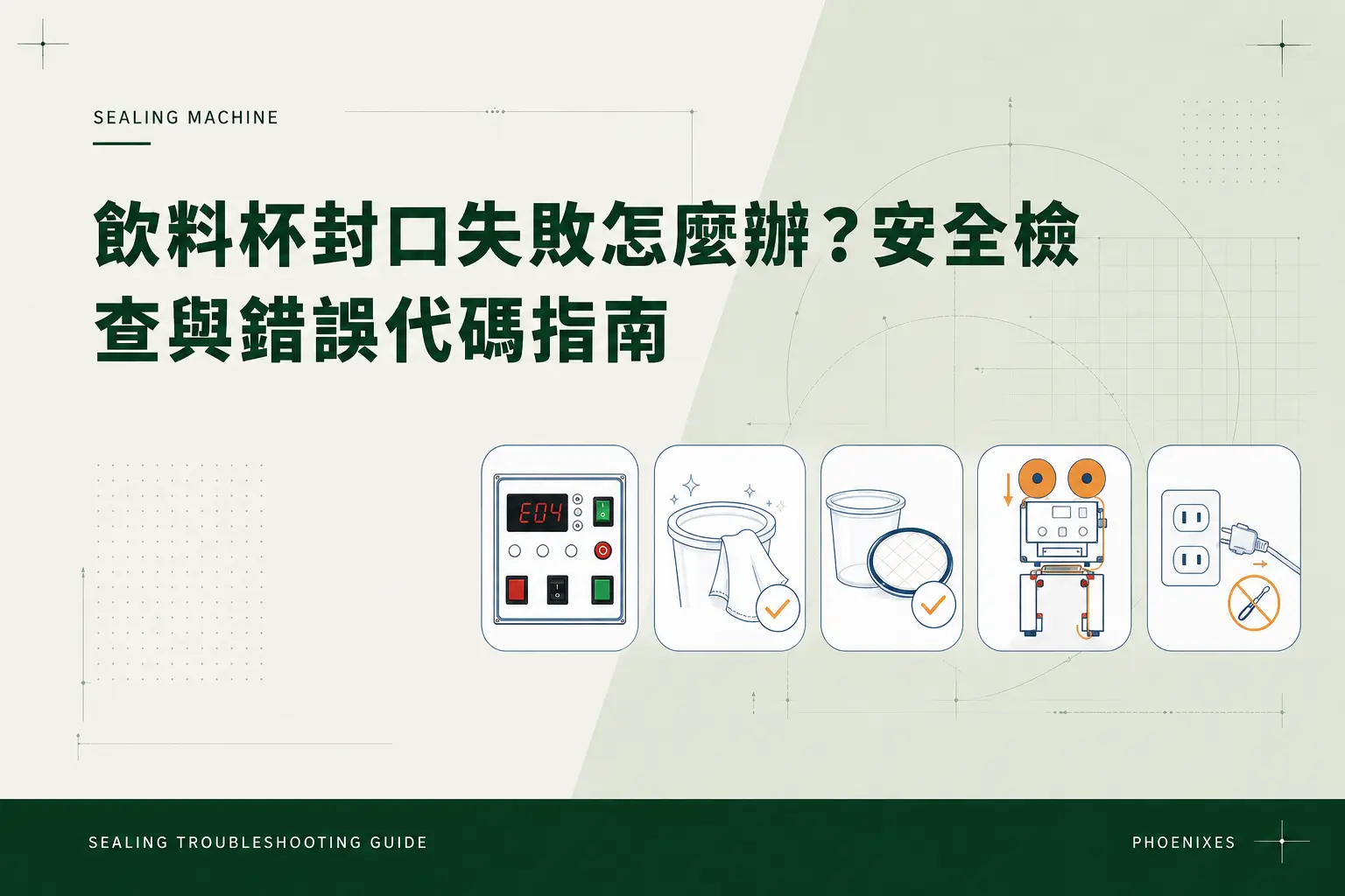 飲料杯封口失敗怎麼辦？安全檢查與錯誤代碼指南