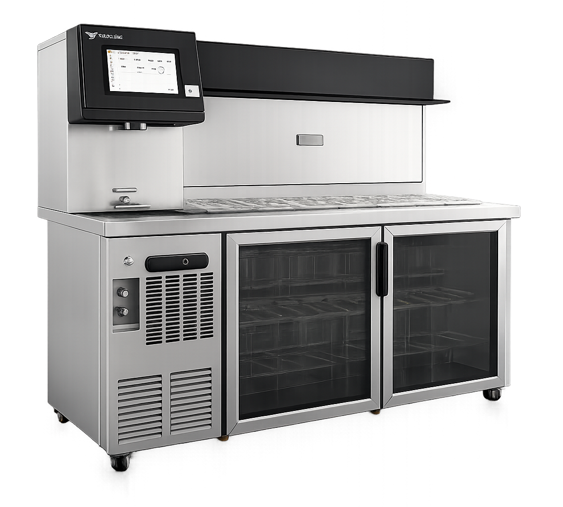 B122-870 Fully Refrigerated Standard Store Type New AI Bar Counter Machine