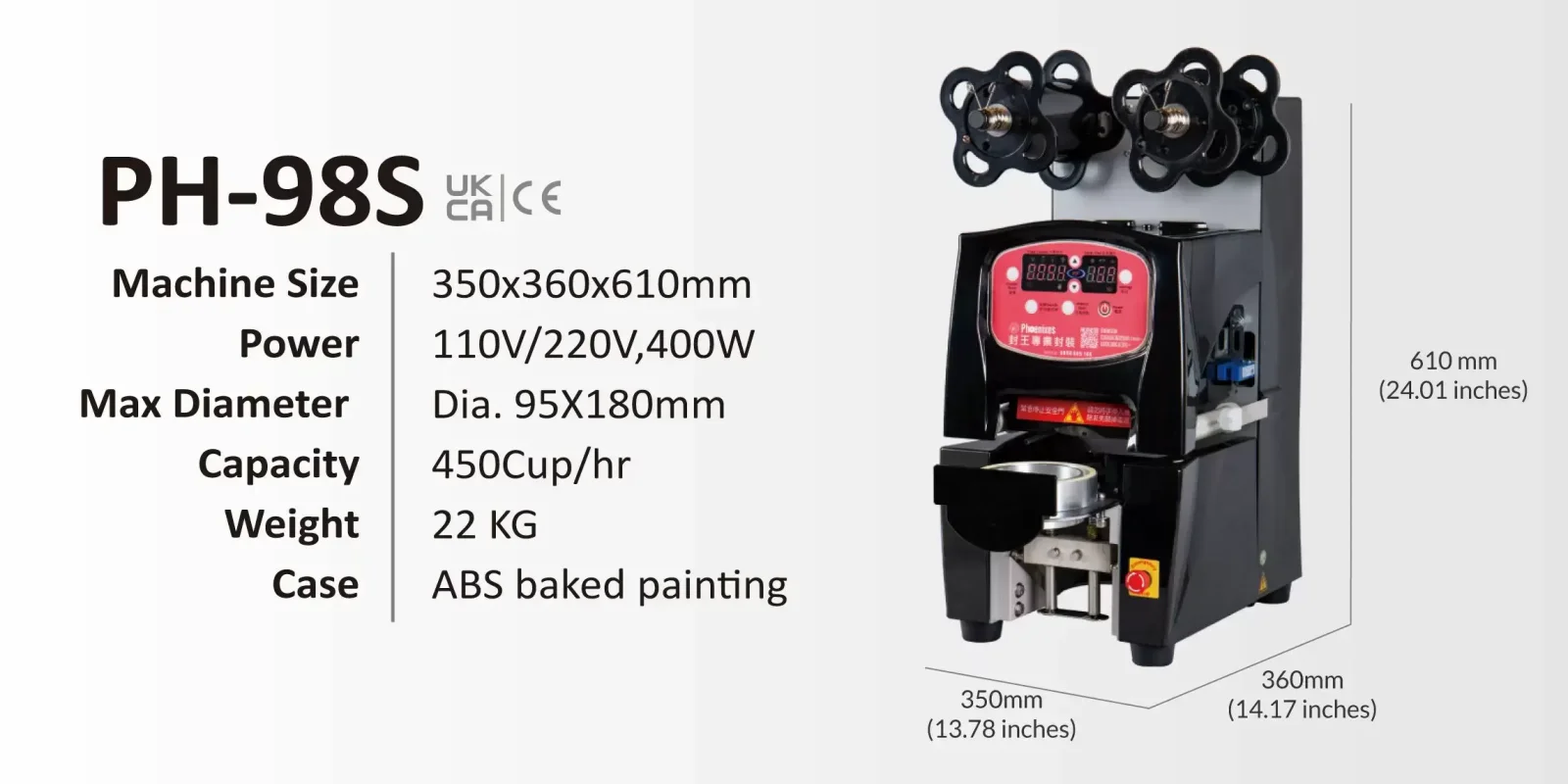 Bubble tea cup sealer | ABS case