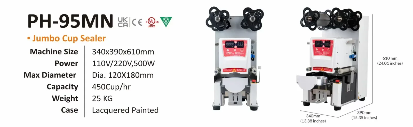 PH-95MN Jumbo Cup Sealer