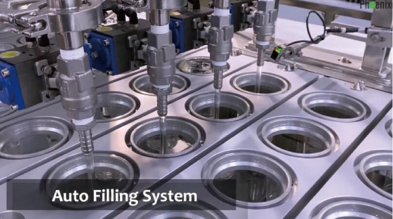Liquid or semi-liquid filling